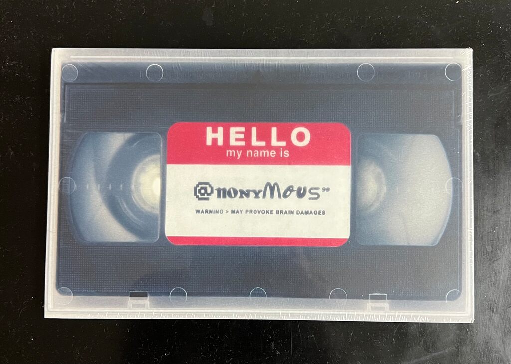 Hello My Name Is Anonymous ( @nonymous DVD ) by Invader — collectible available at Rowang Gallery