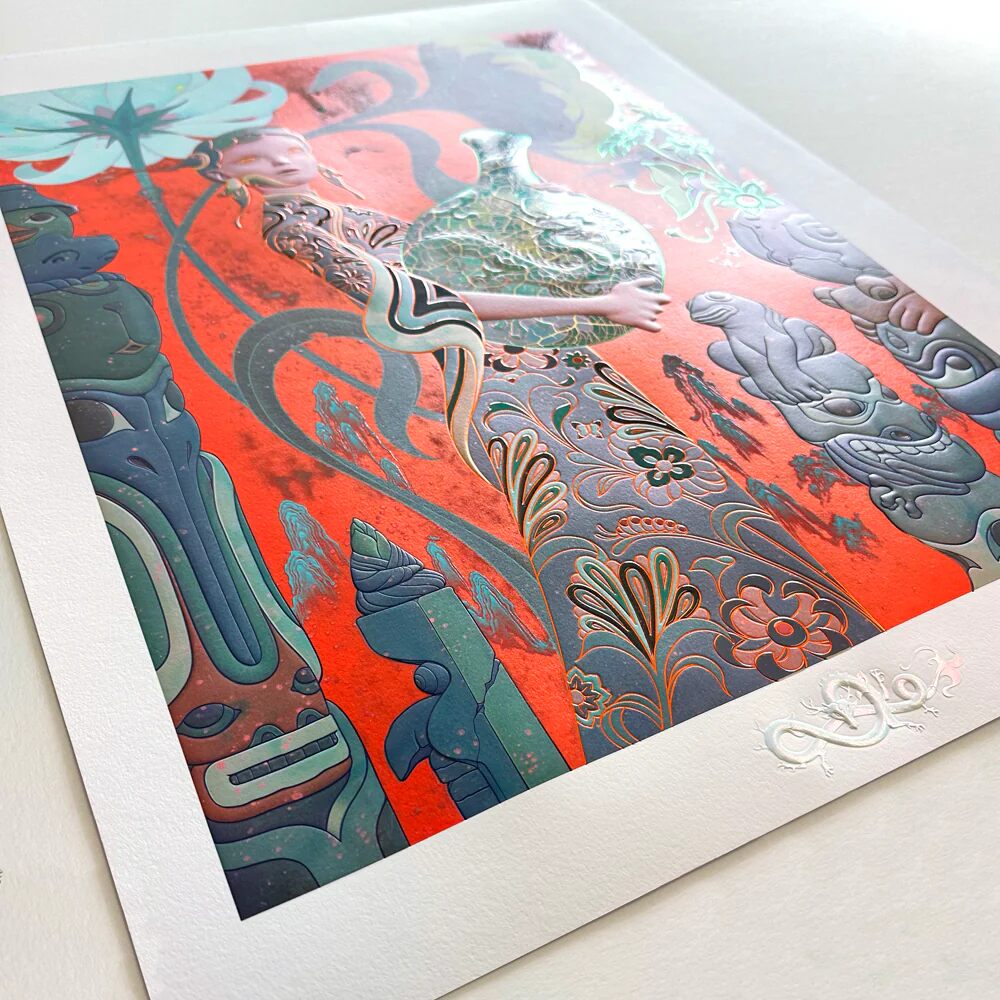 Dragon II by James Jean — fine art print available at Rowang Gallery