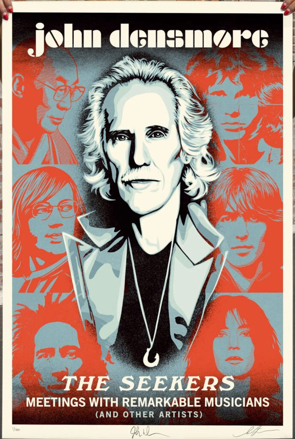 John Densmore : The Seekers by Shepard Fairey — fine art print available at Rowang Gallery