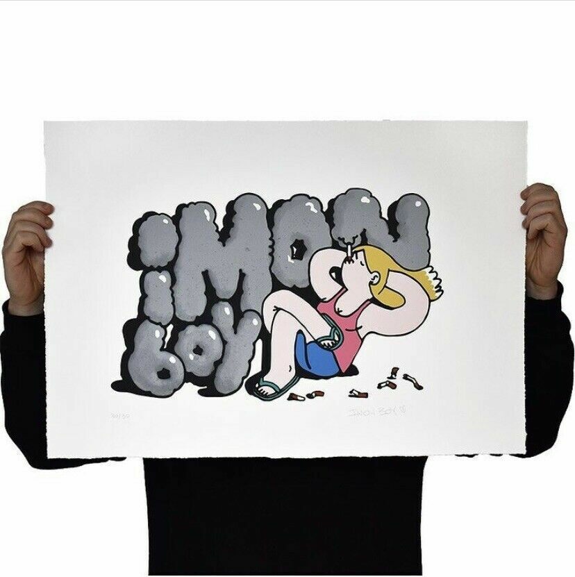 I Don't Smoke Anymore by Imon Boy — fine art print available at Rowang Gallery