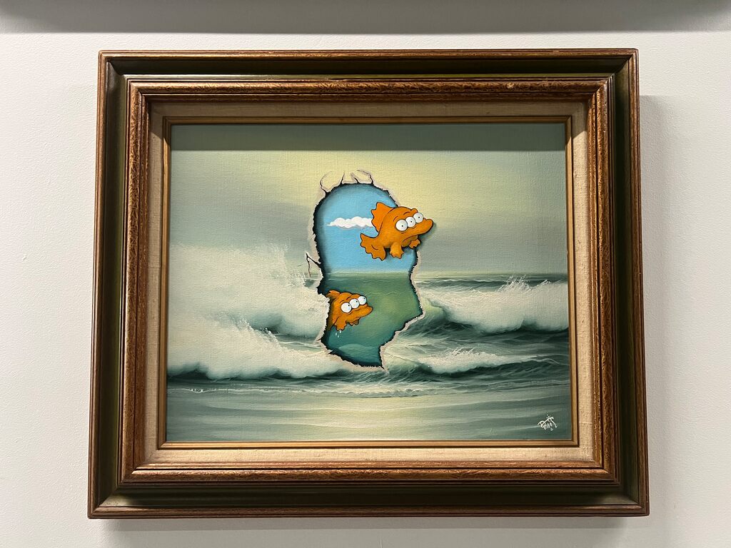 Mitosis by Dave Pollot — painting available at Rowang Gallery