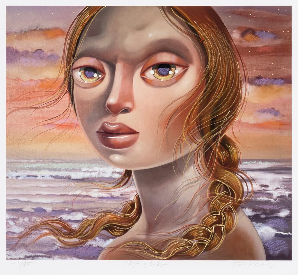 Reina Y Su Reino ( Hand Embellished ) by Tania Marmolejo — fine art print available at Rowang Gallery