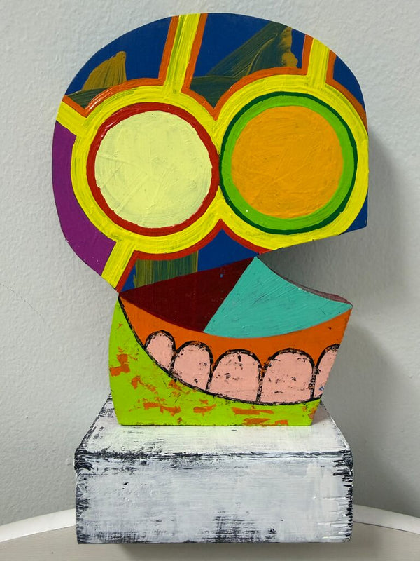Untitled Skull by Jonathan Edelhuber — mixed media available at Rowang Gallery