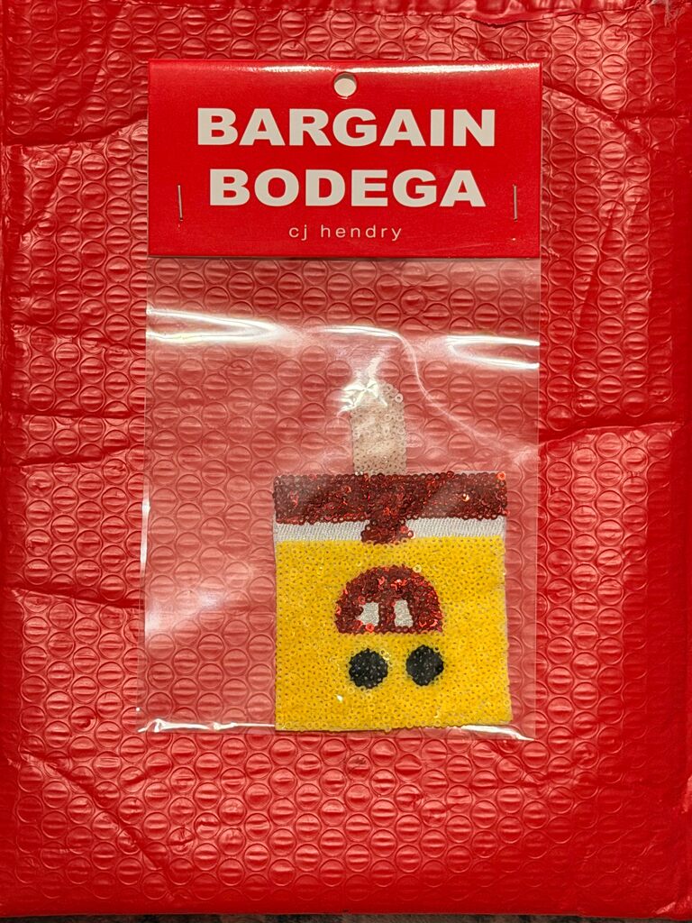 Bargain Bodega Sequin Patch - SpongeBob Popsicle by CJ Hendry — collectible available at Rowang Gallery