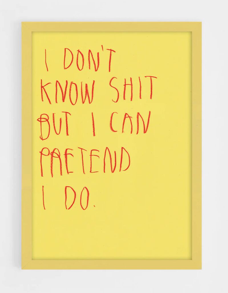 I Don't Know Shit by CB Hoyo — work on paper available at Rowang Gallery