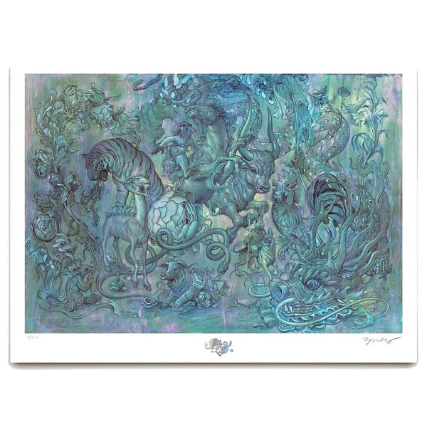 HUNTING PARTY II by James Jean — fine art print available at Rowang Gallery
