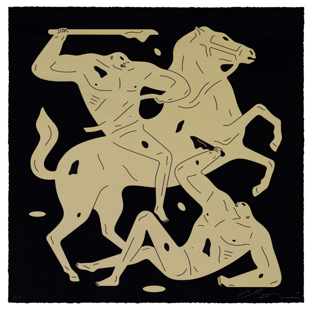 Into The Night - Black by Cleon Peterson — fine art print available at Rowang Gallery