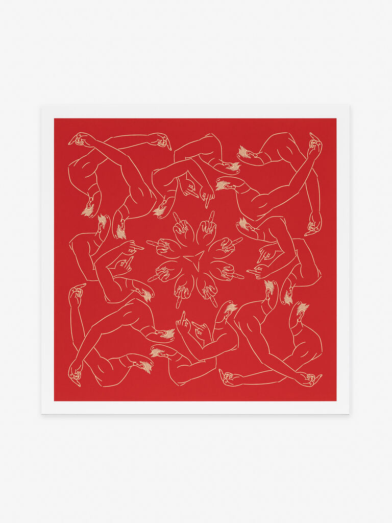 Middle Finger in Red by Ai Weiwei — fine art print available at Rowang Gallery