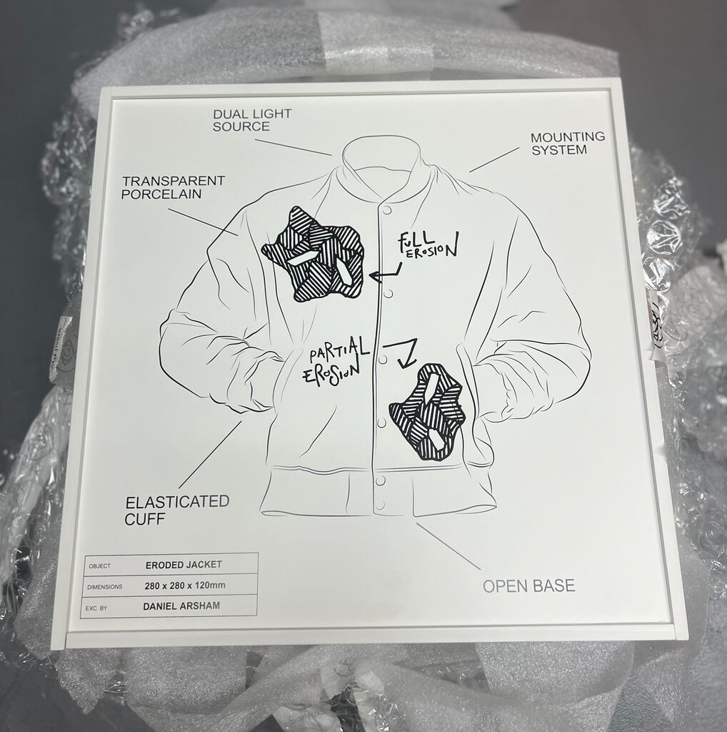 Eroded Jacket by Daniel Arsham — collectible available at Rowang Gallery