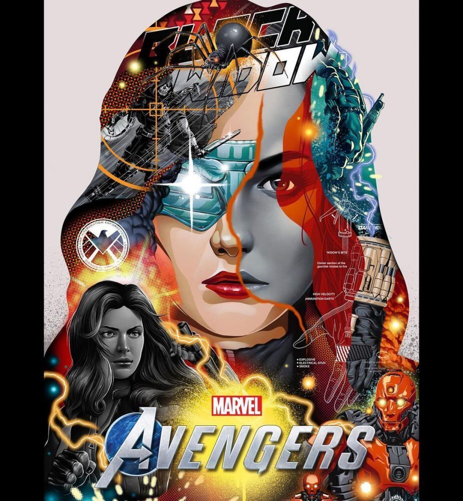 Black Widow by Tristan Eaton — fine art print available at Rowang Gallery