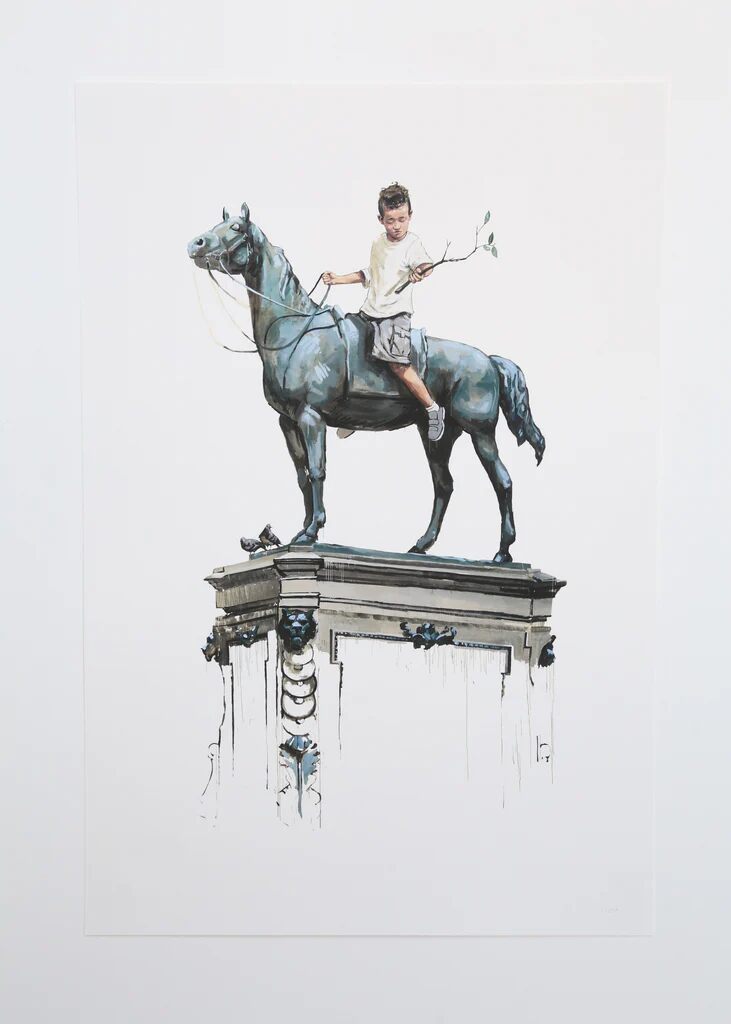Fresh Start by Ernest Zacharevic — fine art print available at Rowang Gallery