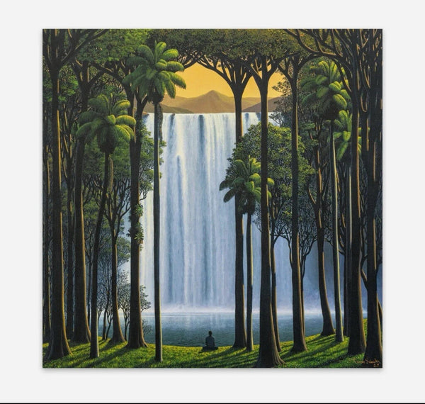 Cascada como ícono by Tomás Sánchez — fine art print available at Rowang Gallery