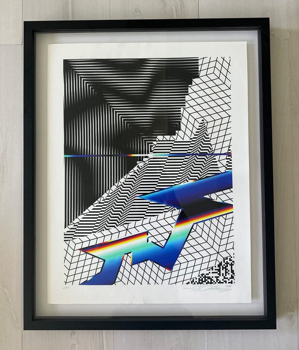 Stereodynamica 8 by Felipe Pantone — fine art print available at Rowang Gallery