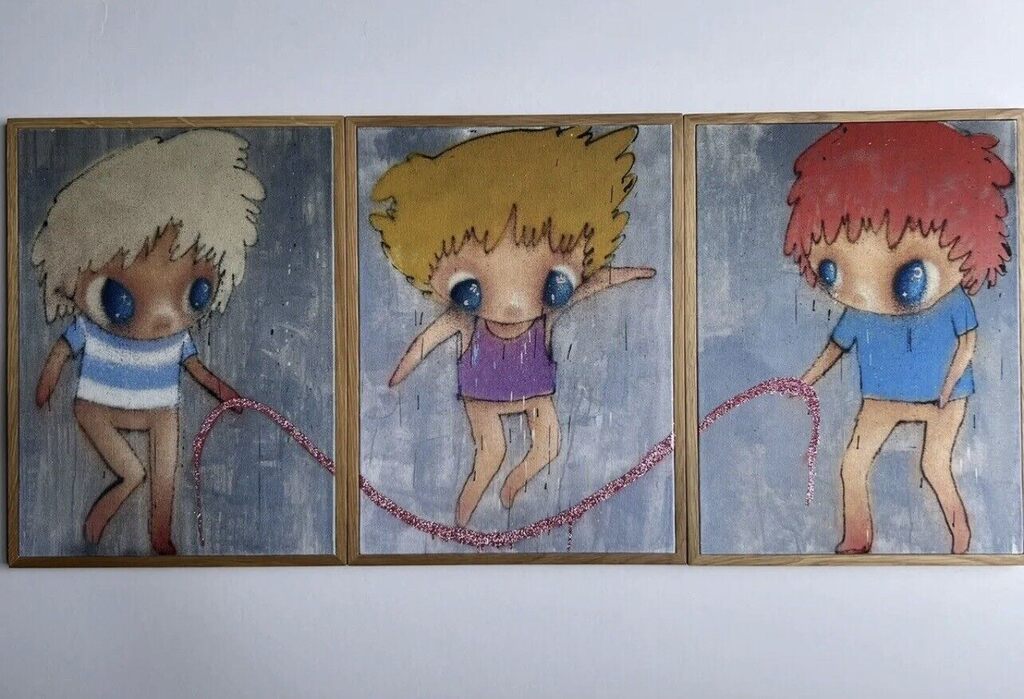 Jump Rope (Complete set of 3) by RYOL — fine art print available at Rowang Gallery