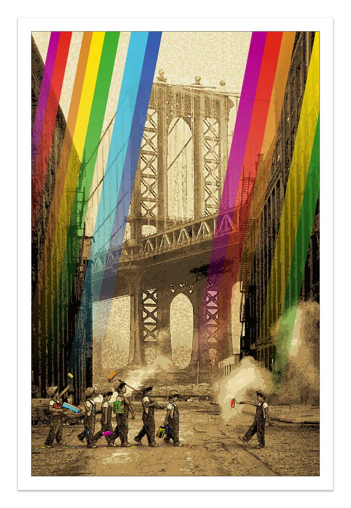 Once Upon A Time In Brooklyn - Sepia by RoamCouch — fine art print available at Rowang Gallery