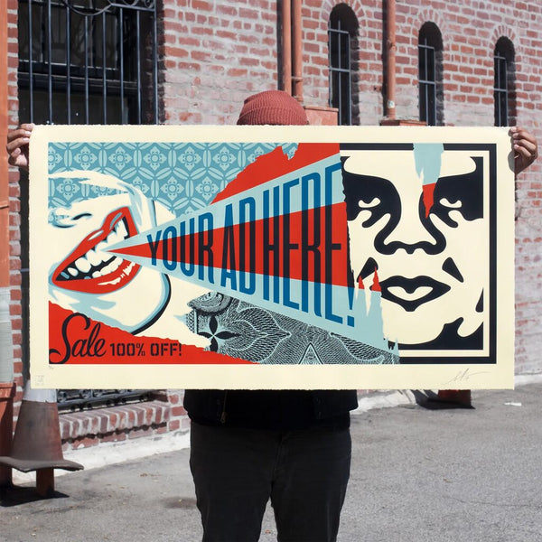 Your Ad Here - Large Format by Shepard Fairey — fine art print available at Rowang Gallery
