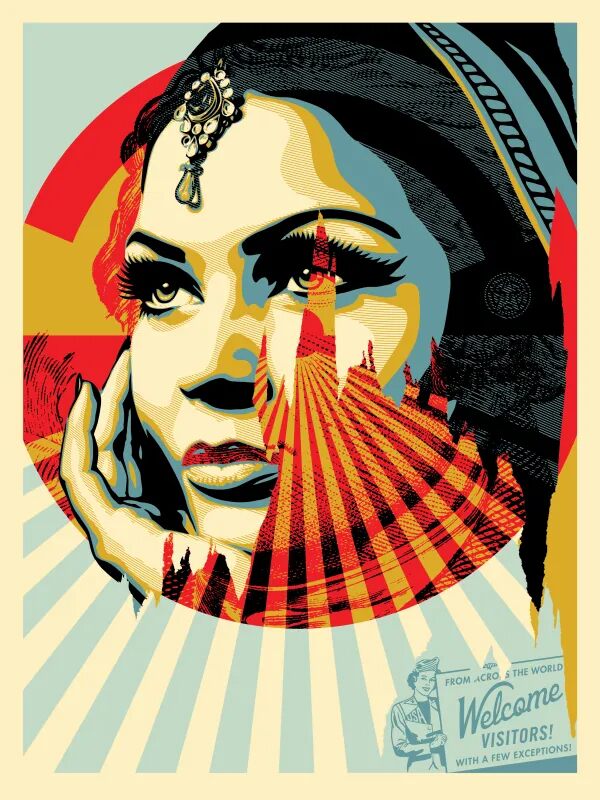 Target Exceptions by Shepard Fairey — fine art print available at Rowang Gallery