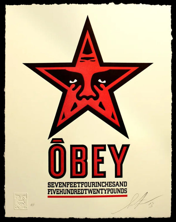Star Letterpress by Shepard Fairey — fine art print available at Rowang Gallery