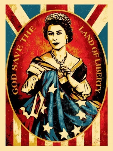 God Save The Queen by Shepard Fairey — fine art print available at Rowang Gallery