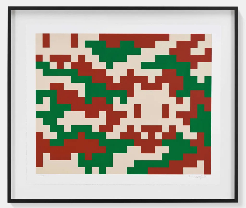 Large Camo - L-3C-M4 by Invader — fine art print available at Rowang Gallery