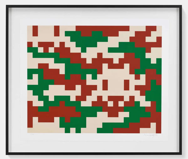 Large Camo - L-3C-M4 by Invader — fine art print available at Rowang Gallery