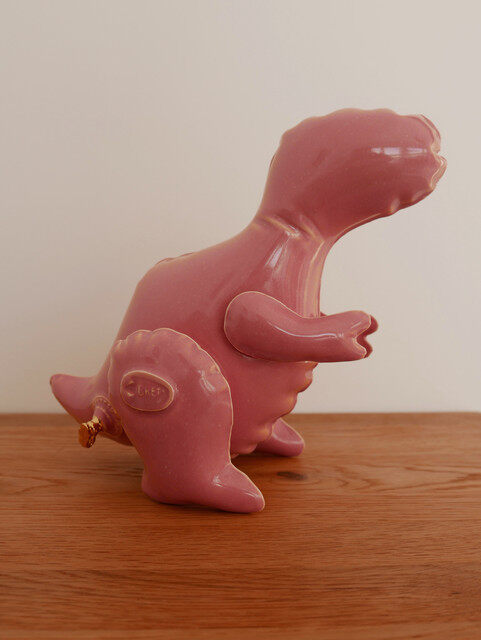 Inflatable T-Rex (Pink) by Brett Kern — sculpture available at Rowang Gallery