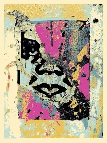 Enhanced Disintegration (Pink) by Shepard Fairey — fine art print available at Rowang Gallery