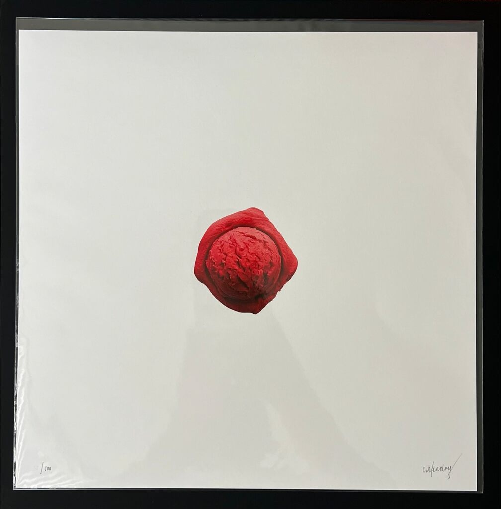 Red Ice Cream Scoop by CJ Hendry — fine art print available at Rowang Gallery