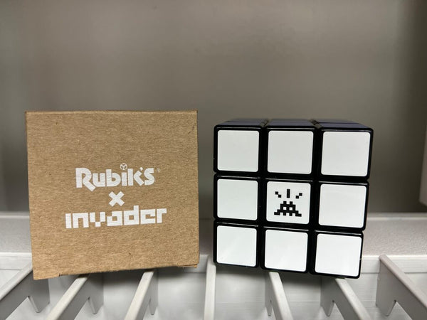 Rubik's Cube by Invader — collectible available at Rowang Gallery