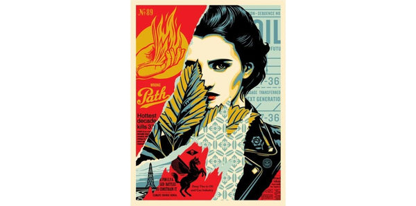 Wrong Path by Shepard Fairey — fine art print available at Rowang Gallery