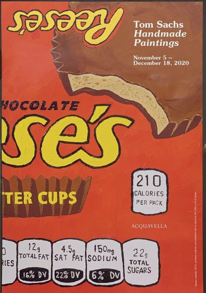 Reeses Chocolate Handmade Paintings Poster by Tom Sachs — fine art print available at Rowang Gallery