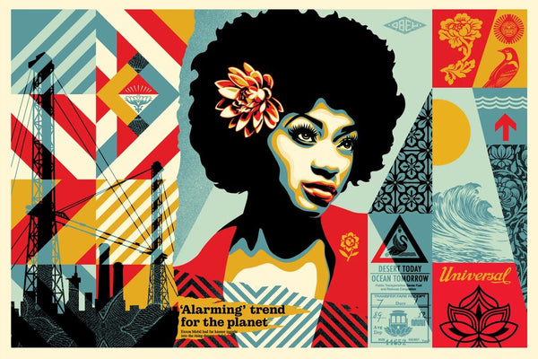 Swan Song by Shepard Fairey — fine art print available at Rowang Gallery