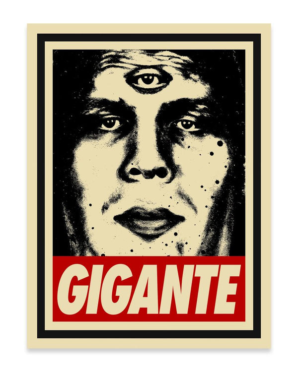 Gigante by Isaac Pelayo x Shepard Fairey — fine art print available at Rowang Gallery