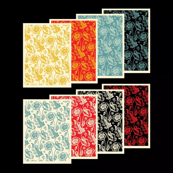 Sedation in Bloom 8 Print Set by Shepard Fairey — fine art print available at Rowang Gallery
