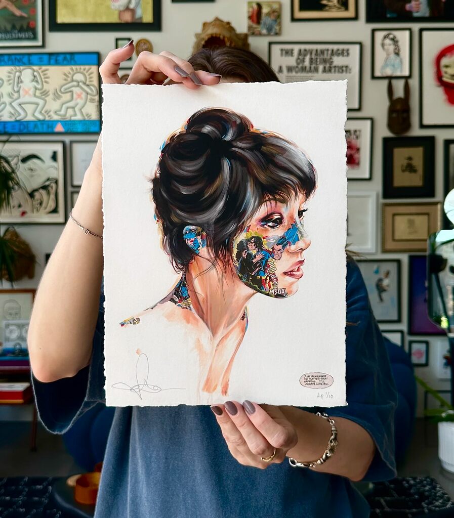 La Cage et L'amour Éternel (Eternal Love) by Sandra Chevrier — fine art print available at Rowang Gallery