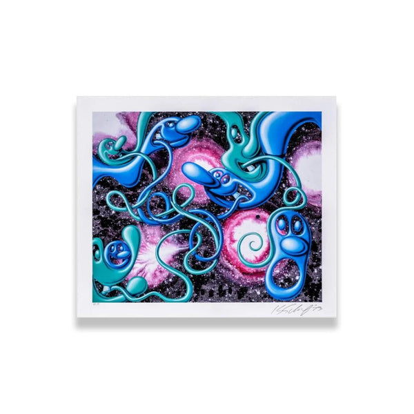 Toungles by Kenny Scharf — fine art print available at Rowang Gallery