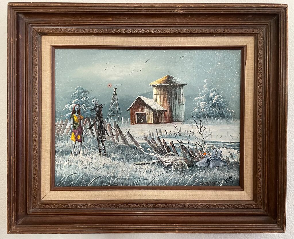 Nightmare Before Christmas by Dave Pollot — painting available at Rowang Gallery