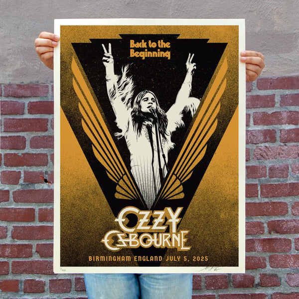 Ozzy Osbourne Back to The Beginning Farewell Tour by Shepard Fairey — fine art print available at Rowang Gallery
