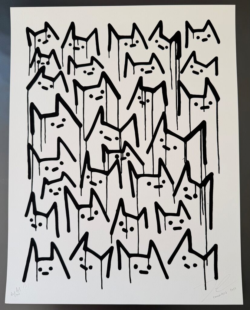 Alley Cats by Coolman — fine art print available at Rowang Gallery