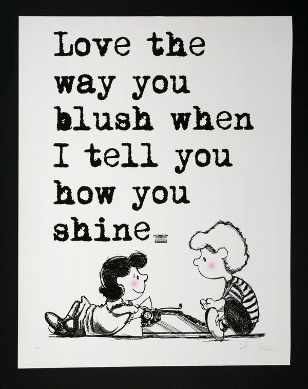 BLUSH / Brett Crawford Collab by WRDSMTH — fine art print available at Rowang Gallery