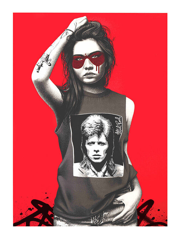 Midaro - Hunky Dory by Fin DAC x Mick Rock — fine art print available at Rowang Gallery