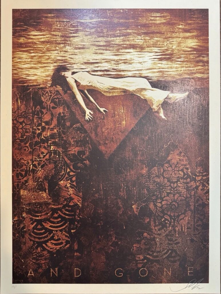 Clementine by Shepard Fairey — fine art print available at Rowang Gallery