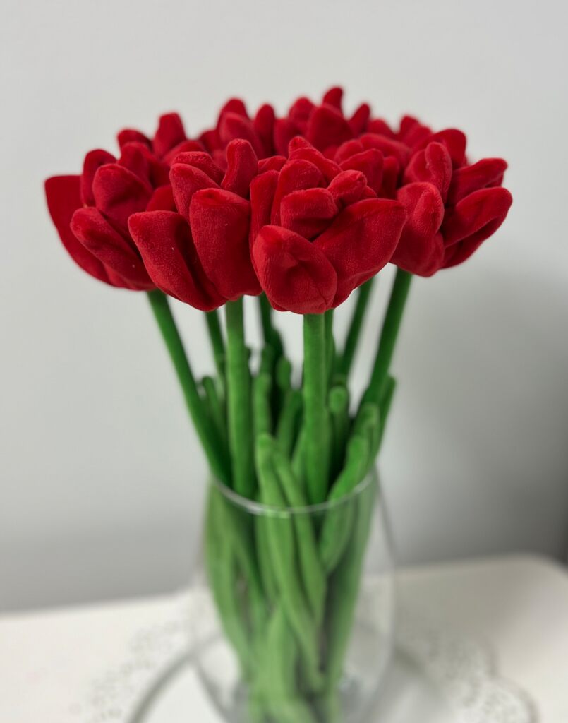 Flower Market Bouquet of 9 Tulips by CJ Hendry — collectible available at Rowang Gallery