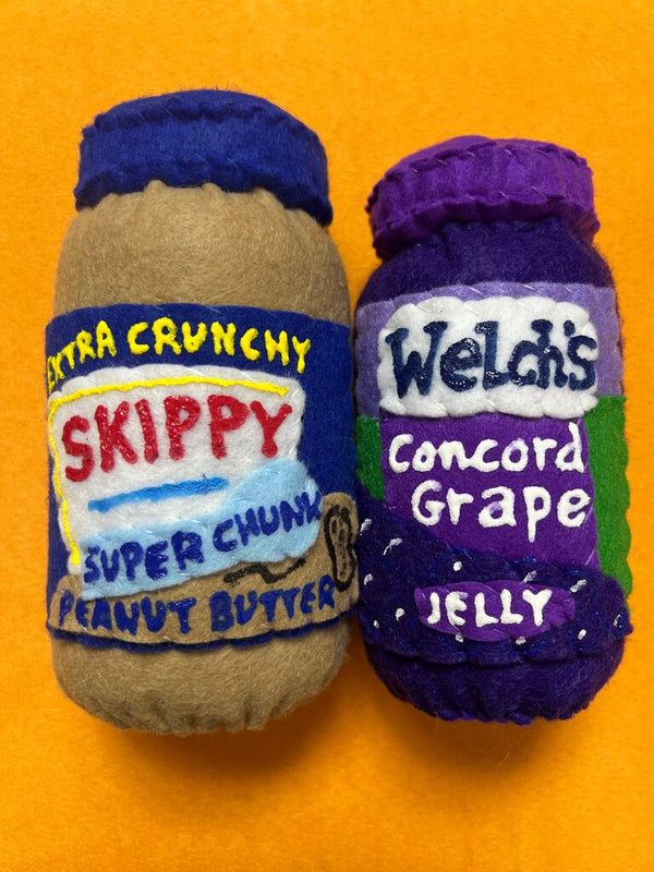 Peanut Butter & Jelly by Lucy Sparrow — collectible available at Rowang Gallery