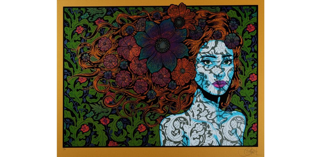 Pythia Gold Variant by Chuck Sperry — fine art print available at Rowang Gallery