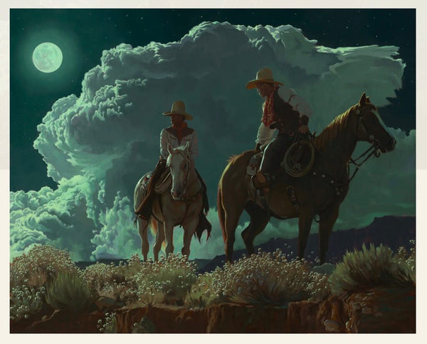 Riders Of Coyote Moon by Mark Maggiori — fine art print available at Rowang Gallery