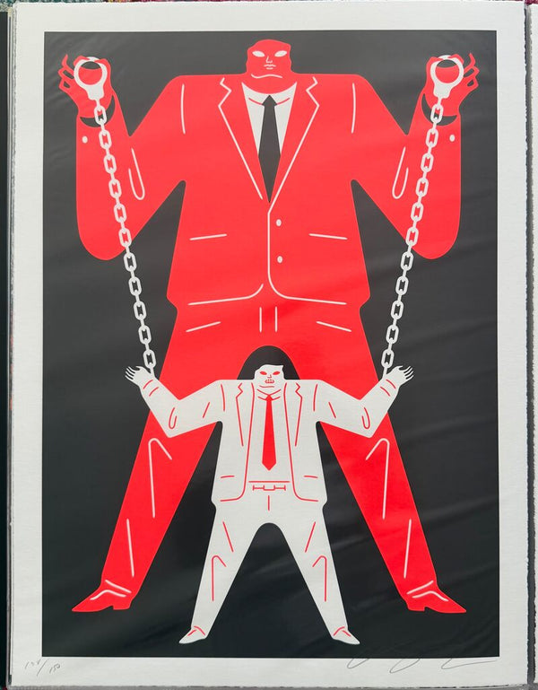 Little Big Man - Putin Trump - Red by Cleon Peterson — fine art print available at Rowang Gallery