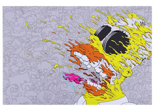 D'oh Nut Deconstructed Homer by Matt Gondek — fine art print available at Rowang Gallery