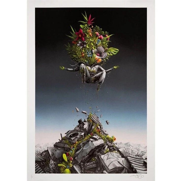 Green Hands by Pez — fine art print available at Rowang Gallery