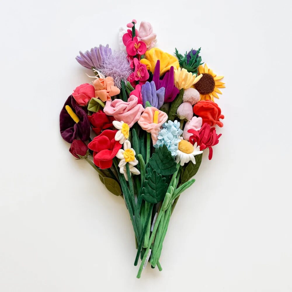 Flower Market 2.0 Bouquet of 27 Flowers by CJ Hendry — collectible available at Rowang Gallery